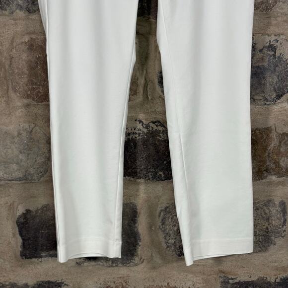 J. Jill Essential Cotton Stretch Pants White Woman's Size 10 - Picture 3 of 13